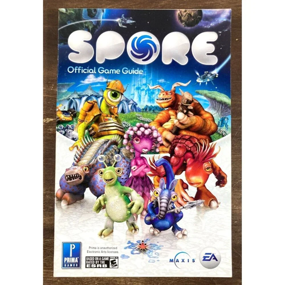 SPORE 2008 Win/Mac PC DVD-ROM w/ Prima Official GAME GUIDE Manual VGC Windows EA
